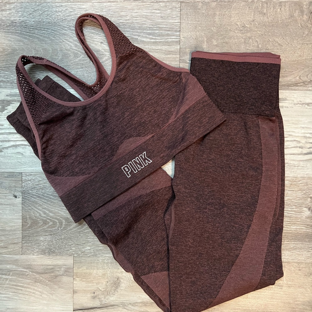 PINK two piece High Waisted Workout Set!